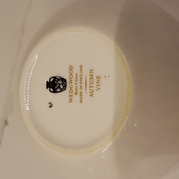 VINTAGE Wedgwood Autumn Vine Sugar Bowl Fine Bone China England 3.75"dia… - Picture 6 of 7